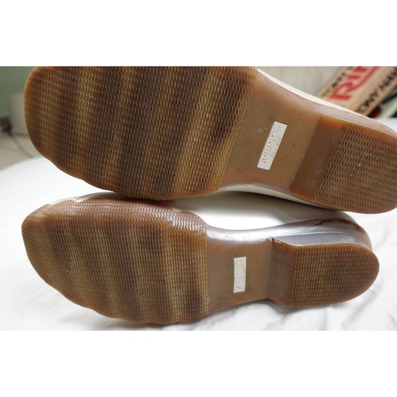 Sperry Saltwater White Pearl Quilted Duck Boots Size 6M US - Picture 8 of 8